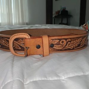 Cowgirl Tooled Leather Belt
